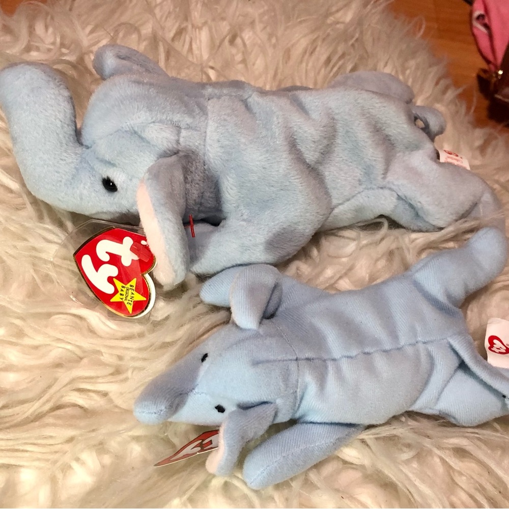 RARE RETIRED TY ORIGINAL Beanie Baby Peanut 1995 Errors